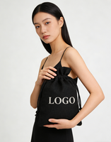 L'usine source vend des sacs en lin à cordon de serrage doux, de fabrication propre, de haute qualité, faciles à transporter, pour un usage quotidien.