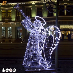 Luces de motivo de Ángel de decoración 3D LED de Navidad multifuncional para decoración al por mayor al aire libre - Product Image 2