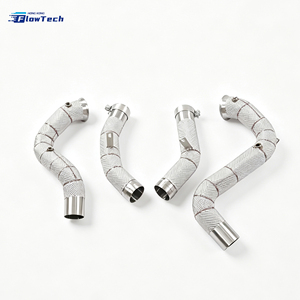 ชุดท่อลงสแตนเลส 304 สำหรับ Mercedes AMG E63 W213 E63S S213 M177 4.0T V8 Twin Turbo ระบบไอเสียสมรรถนะสูงแบบไหลเวียนมาก - Product Image 1
