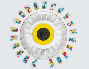 Distributeur automatique de pilules Bluetooth avec gobelets amovibles, 21 compartiments, clé de verrouillage pour vitamines, compléments alimentaires et plus encore - Product Image 5