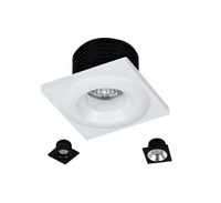 Mini spot carré encastré à led 24v 1w 2w 3w, spot de mise au point pour armoire, blanc chaud haute cri95