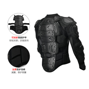 เสื้อแจ็คเก็ตเกราะป้องกันสำหรับขี่มอเตอร์ไซค์ สีดำ ระบายอากาศได้ดี สำหรับผู้ชาย ใช้สำหรับขี่ออฟโรด พร้อมสายรัดปรับได้และดีไซน์ตาข่าย - Product Image 2