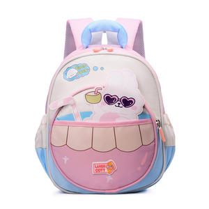 Zaino con piccolo dinosauro dei cartoni animati per ragazzi e ragazze, borsa da scuola per bambini in età prescolare di 3-6 anni, borsa a doppia spalla per bambini - Product Image 2