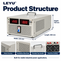Alimentation à découpage réglable LEYU SV-3000 3000W 24V 48V 110V AC/DC pour équipement industriel