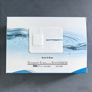 Plester perekat medis non-tenun sekali pakai, bantalan kanula <span class=keywords><strong>IV</strong></span> transparan untuk perawatan luka - Product Image 1