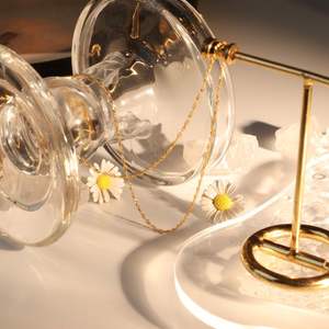 Chris April 925 Sterling Zilver Water Wave Rimpel Effen Ketting Vermeil Ketting Groothandel - Product Image 4