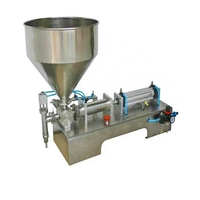 Machine de remplissage liquide semi-automatique pour pâte à tartiner chocolat/beurre/miel/shampoing/pâte