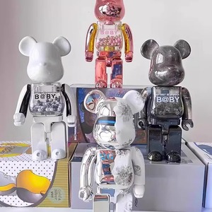 Ornement de blocs de construction sur le thème de l'animal Ours Violent en ABS 400% pour décoration de salon, poupée ours de 28 cm, personnalisable transfrontalier - Product Image 2