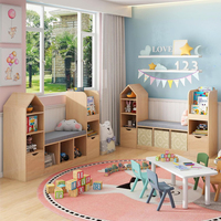 Armoire multifonctionnelle Montessori pour enfants avec montage facile, bibliothèque en bois pour le rangement du salon et de la chambre