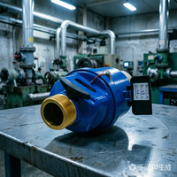 Best-Sale Vertical Volumetric Cold Water Meter Full Brass IP68 OEM with R200 DN25 KAIFENG Threaded Flow Meter Factory Price