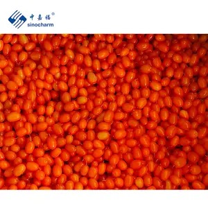 Sinocharm BRC 승인 6mm 냉동 과일 도매 가격 10kg 대량 IQF 바다 Buckthorn 전체 중국에서