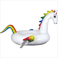 Flotteur de plage d'été Jouets de fête pour piscine Lounge Unicorn Blow up Pool Float Custom Adult Gonflable Swim Ring