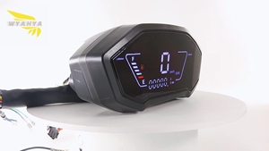 عداد سرعة رقمي جديد للدراجات النارية، 10 قطع، أسود، 12 فولت، 0-120 كم/ساعة، جديد 100٪، ضمان استبدال وإصلاح لمدة 30 يومًا - Product Image 2