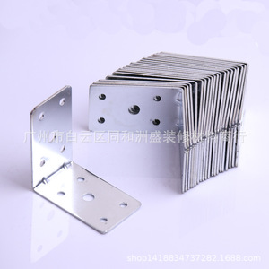 Soporte de Esquina de Hierro Engrosado de 5 Orificios, 1.6MM, Galvanizado con Zinc Blanco, Conector para Estantes de Muebles y Gabinetes - Product Image 5