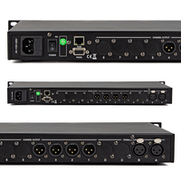 Processeur de sonorisation DSP FIR LB204 2 entrées 4 sorties, 500 MHz, double cœur, 32 bits, 768 kHz ADC, PEQ, DEQ, GEQ, contrôle USB, LAN, PC