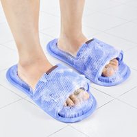 Nouveau Silicone pantoufles ventouse brosse douce Massage pied pantoufles pied nettoyant produits de bain pour nettoyer en profondeur les soins des pieds 1pc