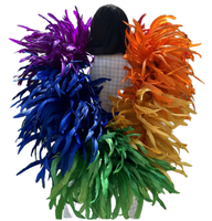 Plume de coq rose de 40-45 cm pour artisanat, bricolage, costume, accessoire de chapeau, déguisement, fête, carnaval, décoration de mariage