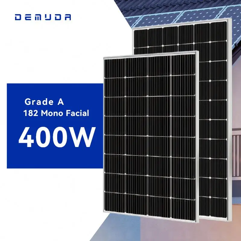 DEMUDA कक्षा एक 100w 12Bb 182Mm छत ओवरलैप आधा सेल फोटोवोल्टिक पीवी Perc मॉड्यूल Monocrystalline छोटे मोनो सौर पैनल किट