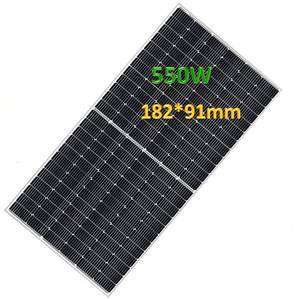 แผงโซลาร์เซลล์ประสิทธิภาพสูง 550w 600w แบบกำหนดเองได้ ผู้ผลิตโมดูลเซลล์แสงอาทิตย์แบบฮาล์ฟเซลล์ - Product Image 1