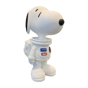 Modèle de sculpture de statue de chien en fibre de verre de style astronaute Design décoratif - Product Image 2