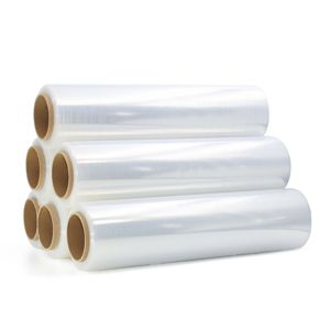 Emballage en PEBDL transparent transparent de couleur personnalisée, film étirable, enveloppe auto-adhésive de dureté souple, procédé de moulage par soufflage soluble dans l'eau - Product Image 3