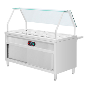 Electric <strong>Bain</strong> <strong>Marie</strong> <strong>Food</strong> <strong>Warmer</strong> Counter for Hot Buffet <strong>Food</strong> Display - Product Image 2