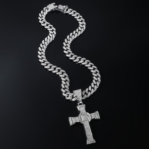 2026 New Simple Popular Design Hiphop Style Alloy Gold Plated <b>Cross</b> Pendant Necklace Exquisite Men's Necklaces Wholesale Jewelry - Product Image 4