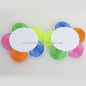 Hot Selling Flower Shape 5 Colored Highlighter <b>Pen</b> Set with Custom logo - Product Image 1