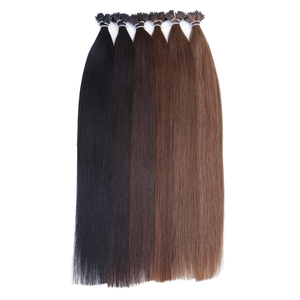 Extensiones de Cabello Humano Remy Ruso de Doble Grosor con Punta I y Punta U, Mechones Lisos para Alargamiento en Salón - Product Image 6