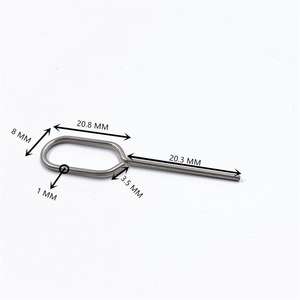 工場OEM品質SS304SIMカードエジェクターピンカスタムスマートフォンカードトレイイジェクトツール使いやすい抽出スプリングツール - Product Image 2