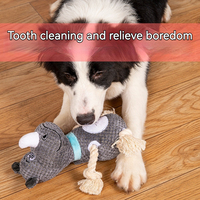Jouets à mâcher pour chiots, corde en coton et nylon résistant aux morsures, jouet de dentition interactif pour chiots et chiens adultes