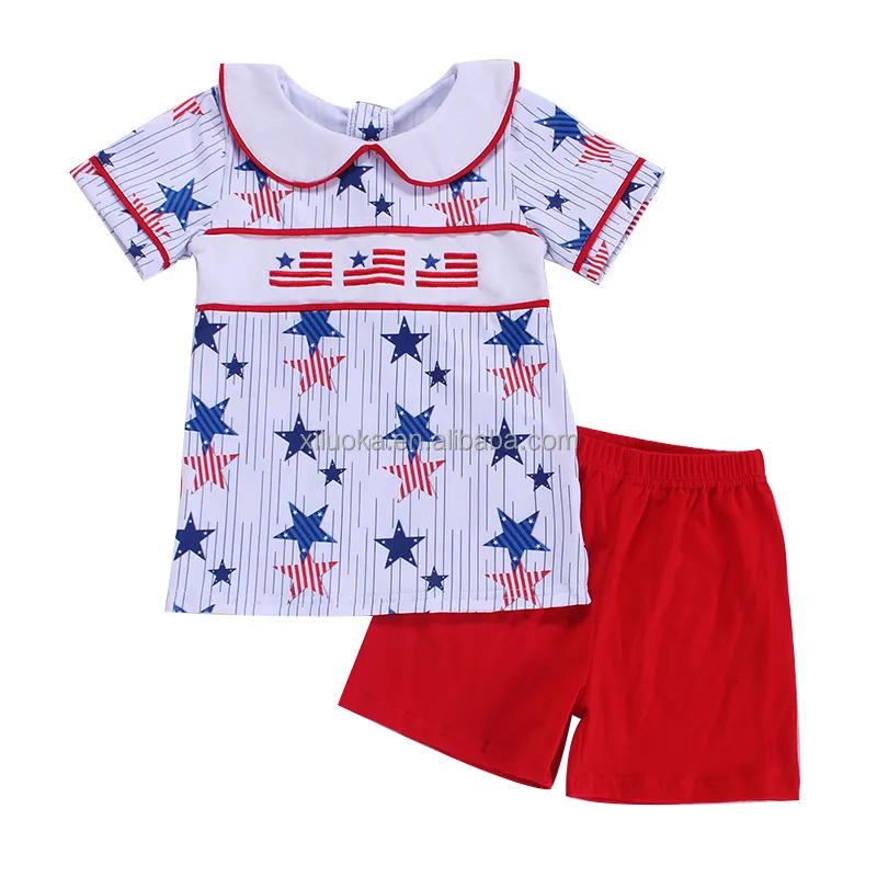 Harga Pabrik Baju Anak-anak Set Pakaian Anak Laki-laki 4 Juli
