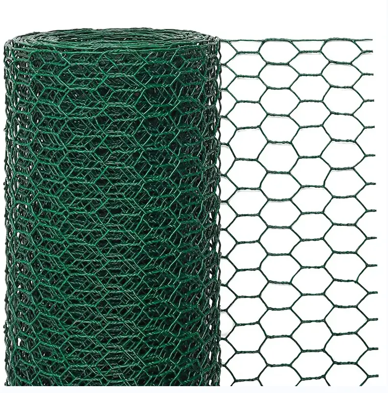 PVC מצופה מגולוון עוף קווי רשת Gabion רשת