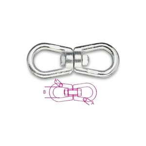 BETA - 081160012 ROBUR-Ojo oblongo y ojales giratorios, galvanizado (paquete múltiple)-ELEMENTOS EAN 8014230207797 PARA FIJACIONES - Product Image 2