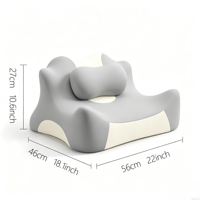 Almohada de Espuma Viscoelástica de Alta Calidad, Personalizable, con Forma de Alien, para Adultos, para Dormir Boca Abajo y Leer en Posición Prona