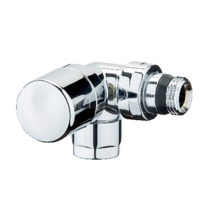 Valvola Termostatica Angolare Decorativa Cromata Lucida 1/2 Pollice per Riempimento - Product Image 1