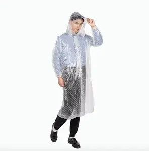 Disesuaikan mantel hujan kualitas tinggi jaket hujan Coverall pakaian hujan Unisex satu bagian pakaian hujan