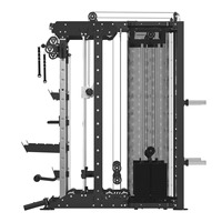 Snode Smith Machine Professionnelle, Équipement d'Entraînement Multifonctionnel, Acier au Carbone Q235, 347KG, Rack de Musculation Multifonctionnel, Salle de Sport à Domicile