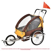 Livraison gratuite offre multifonctionnelle extérieure familiale poussette double pour bébé avec remorque de vélo pliable pour enfants spéciale pour les enfants