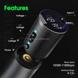 <span class=keywords><strong>Ambition</strong></span> <span class=keywords><strong>Ninja</strong></span> 2.0, Pistola de Tatuaje Eléctrica con Pantalla Digital, Máquina de Tatuaje Rotativa Inalámbrica Profesional para Artistas del Arte Corporal - Product Image 4