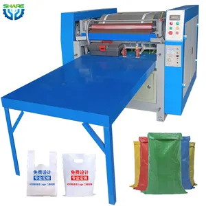 Automação Flexo Impressora Máquina para Sacos De Plástico Compras Sacos Não Tecidos Pequena Máquina De Impressão De Sacos De Plástico