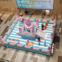 Château gonflable géant personnalisé en tissu Oxford pour enfants, idéal pour l'intérieur et l'extérieur, fabriqué en usine (OEM)