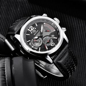 Montre chronographe de haute qualité pour homme en alliage et cuir Noble 5171 Benyar Cadran de designer de mode Chronométrage étanche Quartz Sport - Product Image 3