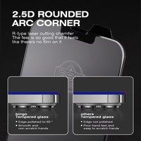 Protection d'écran en verre trempé ultra-fin anti-reflet mat Bingo AG 2.5D 9H pour iPhone