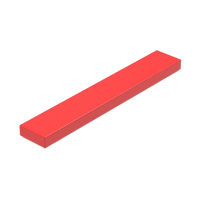 Tuile 1x6 avec trous, accessoires de construction à petites particules, bande longue brillante, pièces en plastique ABS, jouets NO.6636