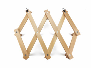 Colgador de pared de madera para baño para organización de corbatas - Product Image 2