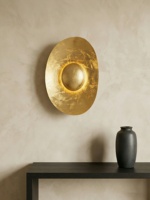 Lampe murale en acier inoxydable pour hôtel Villa, forme unique de luxe, salon, fond de mur, couloir, éclairage mural