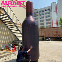 Bouteille de bière gonflable géante de publicité extérieure/bouteille gonflable/bouteille de liqueur de vin gonflable C-20
