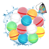 Ballons d'eau en silicone souple réutilisables, rechargeables, à remplissage rapide et auto-scellants - Jouets aquatiques d'été unisexes pour l'extérieur, Pâques