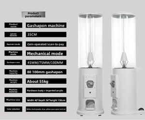 Máquina expendedora automática <span class=keywords><strong>de</strong></span> cápsulas <span class=keywords><strong>de</strong></span> plástico <span class=keywords><strong>de</strong></span> 75-100 mm, máquina <span class=keywords><strong>de</strong></span> <span class=keywords><strong>juguetes</strong></span> con monedas, construcción <span class=keywords><strong>de</strong></span> acero, sistema <span class=keywords><strong>de</strong></span> pago con fichas, máquina expendedora <span class=keywords><strong>de</strong></span> pegatinas, inglés - Product Image 4
